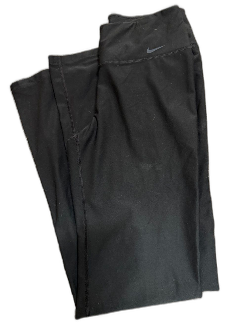 Nike Black High-Rise Performance Leggings with Subtle Swoosh